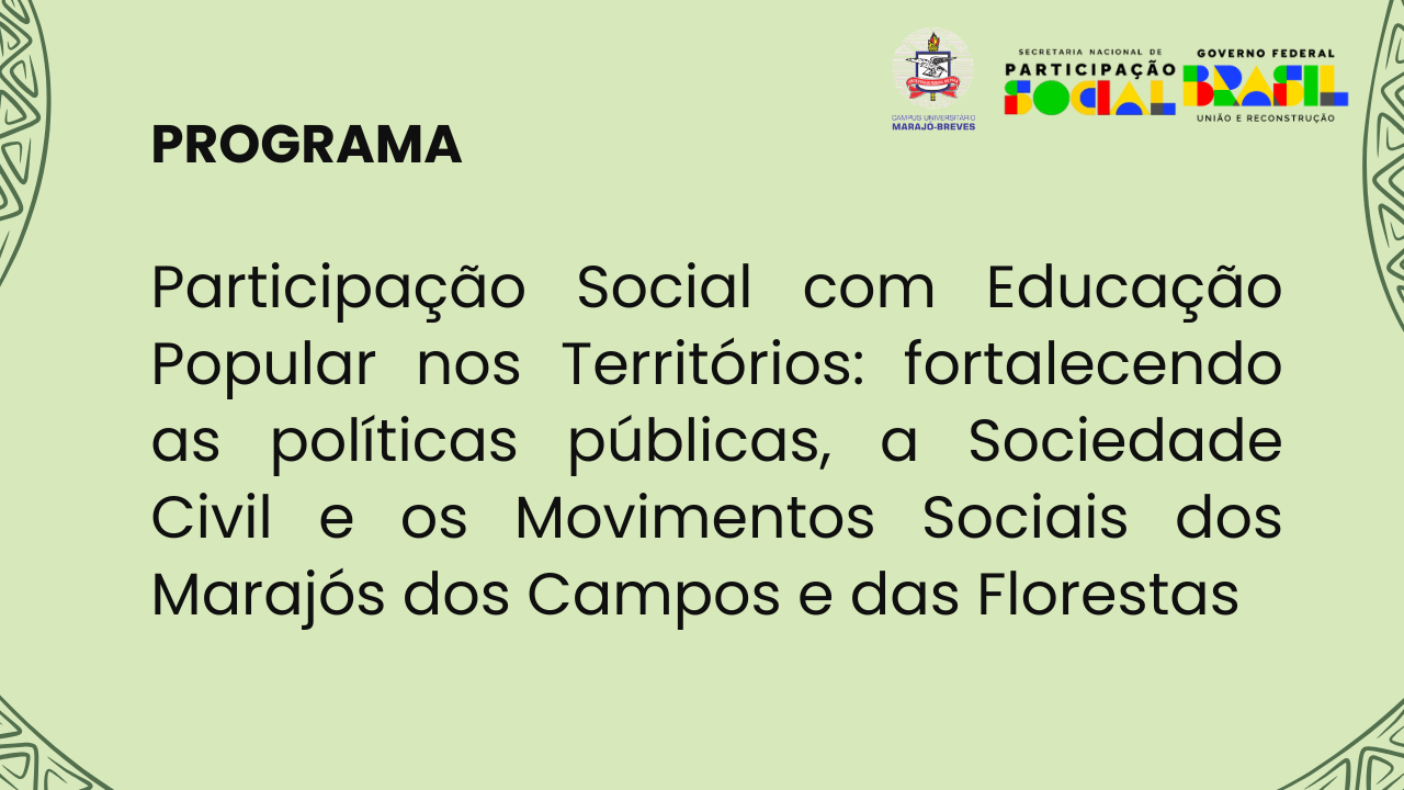 Resultado da solicitação de Inscrições (Edital 01/2025) - Programa Participação Social